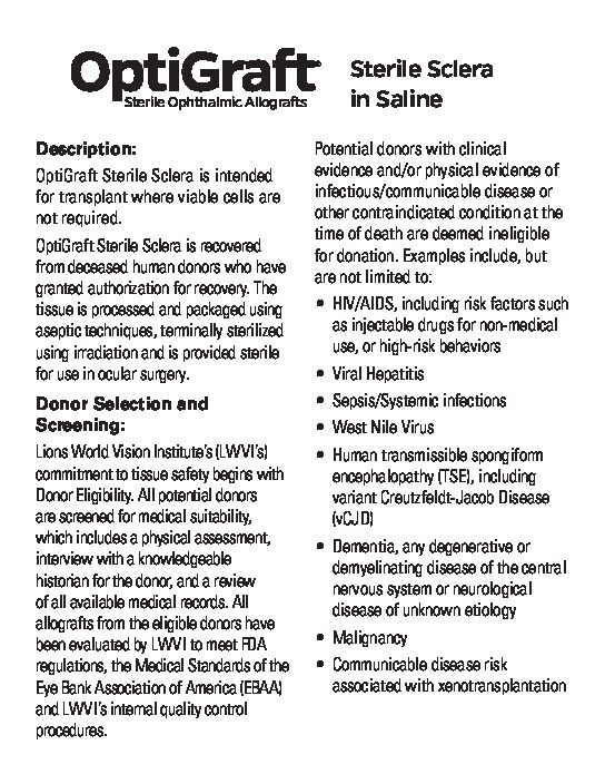 Click to open the OptiGraft Sterile Sclera in Saline file