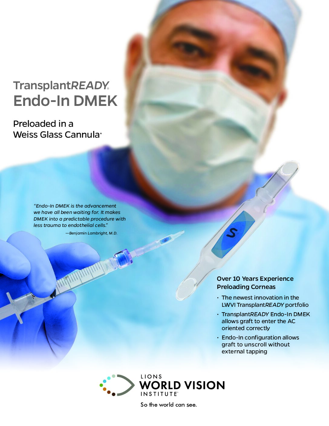 Click to open the TransplantREADY Endo-In DMEK Spec Sheet file