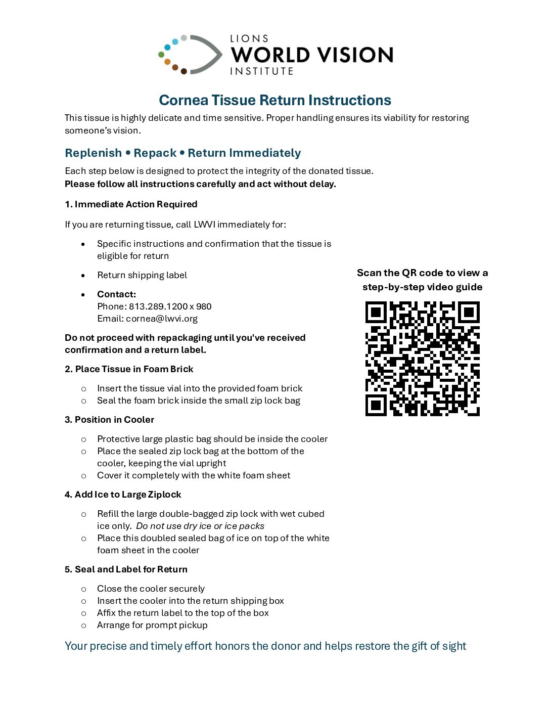 Click to open the Cornea Tissue Return Instructions file